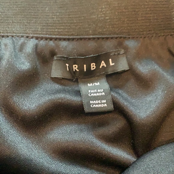 NWT Tribal Shimmery Black Pull On Skirt - Medium - Picture 3 of 3
